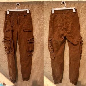 American Bazi Los Angeles - High waisted cargo joggers